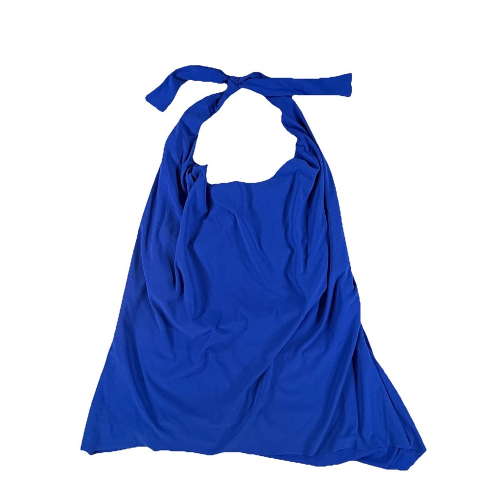 Miraclesuit Blue Underwire Bra Tankini Top Women's Sz‎ 8 Swim Suit Blue Halter